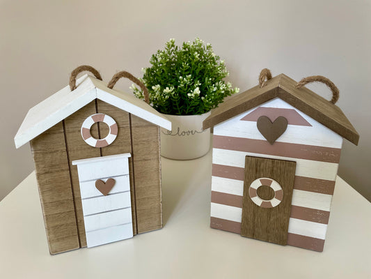 Beach Hut House Shaped Doorstop