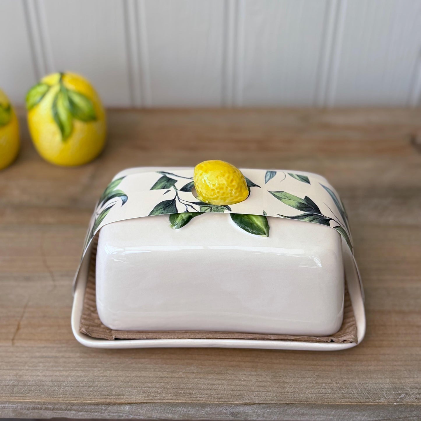 Ceramic Lemon Butter Dish