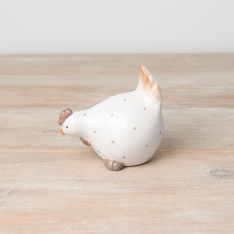 Ceramic Dotty Chicken Ornaments