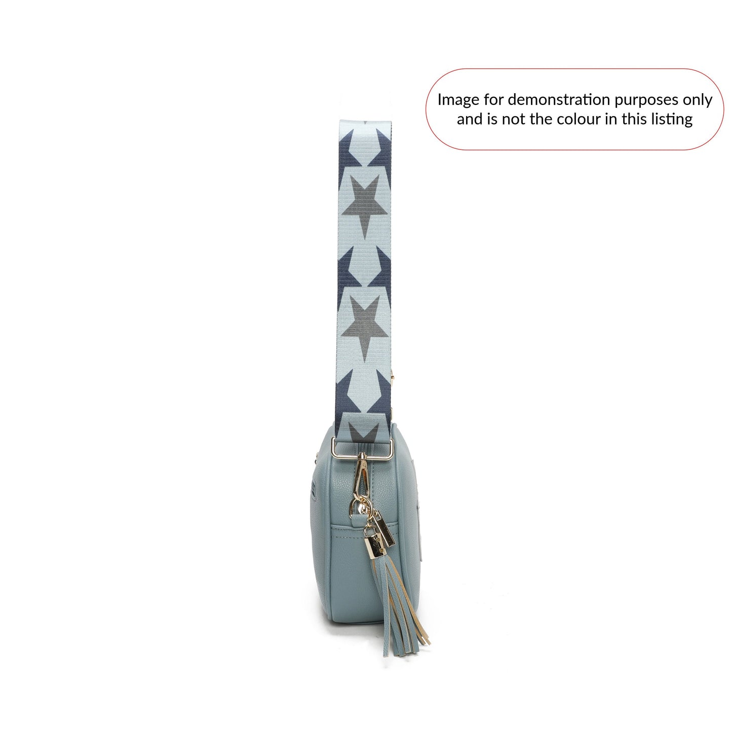 Beige Tasseled Star Crossbody Bag with Changeable Star Bag Strap
