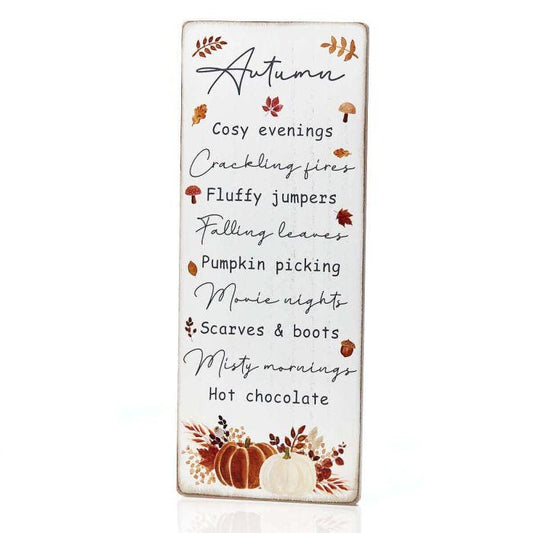 Cosy Autumn Evenings Plaque Ornament