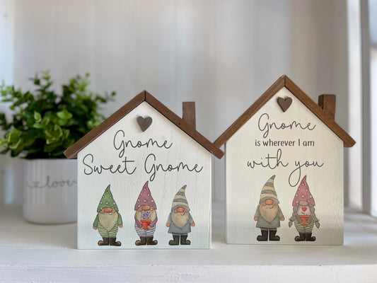 House Shaped Gnome Ornaments