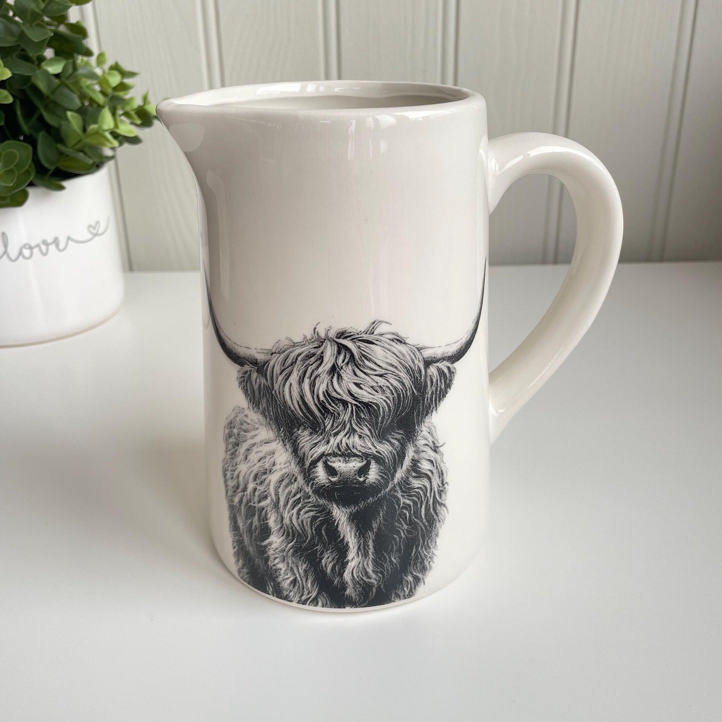 Highland Cow Ceramic Decorative Jugs