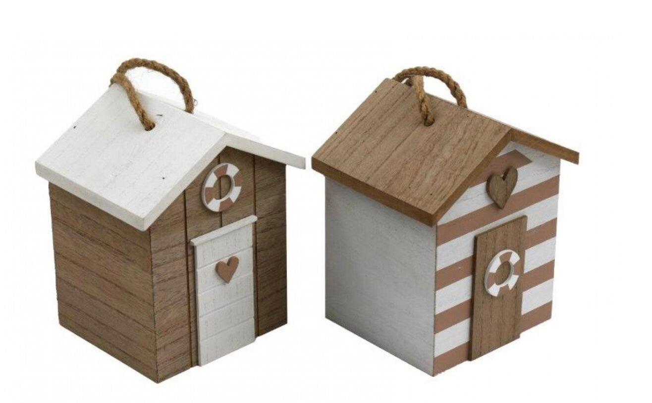 Beach Hut House Shaped Doorstop