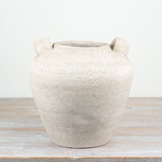 Large Natural Statement Vase with Handles