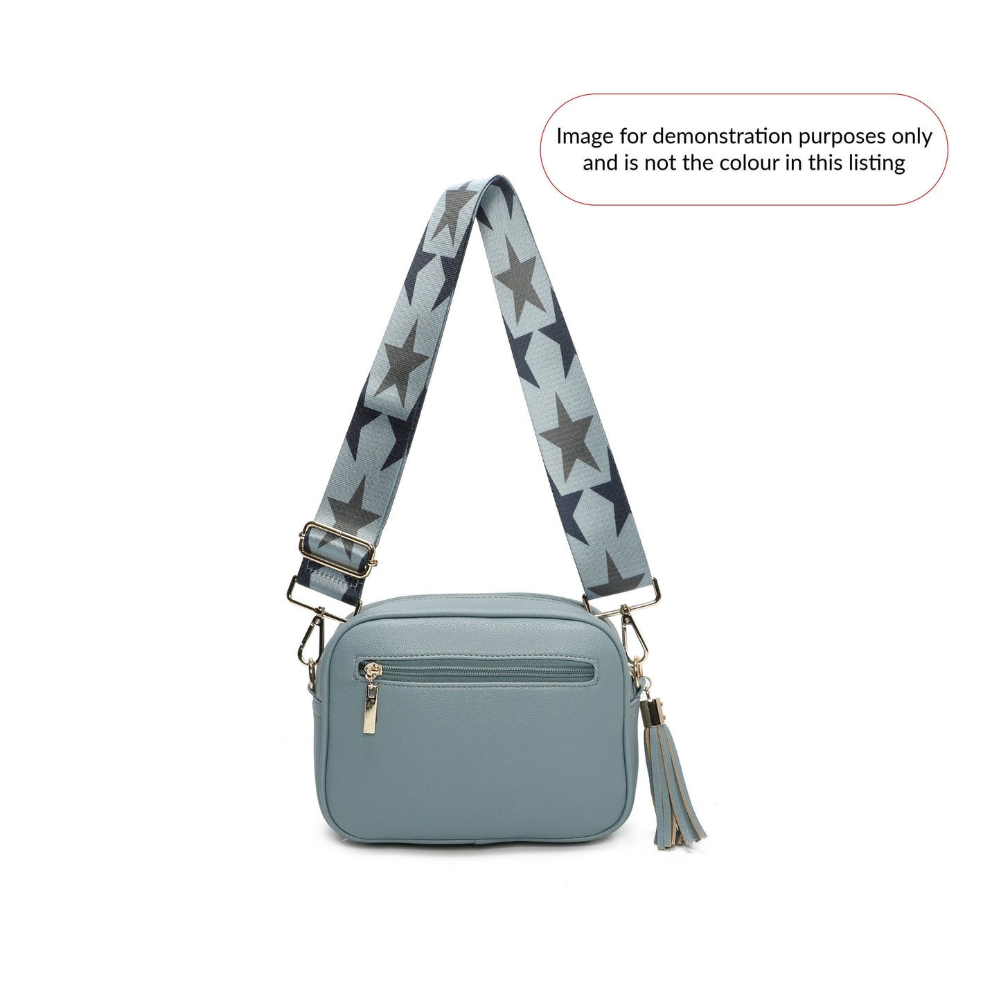 Beige Tasseled Star Crossbody Bag with Changeable Star Bag Strap