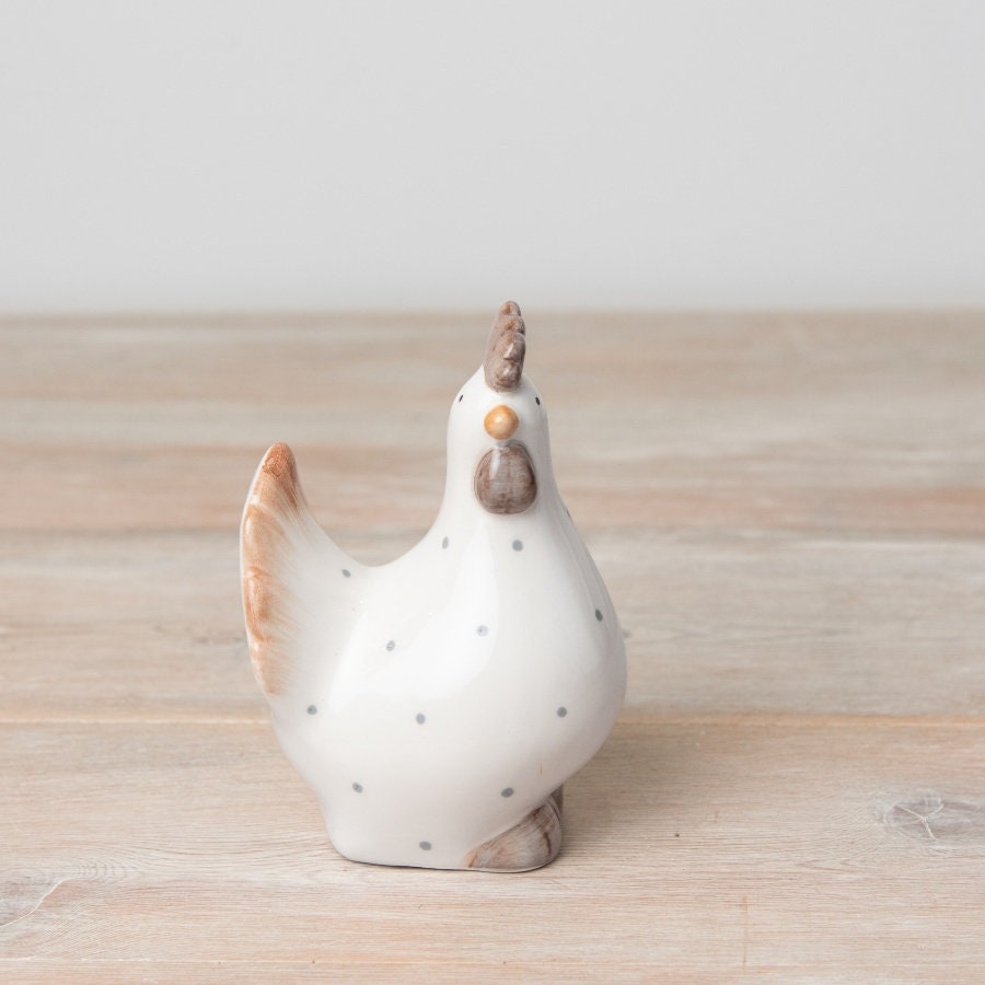 Ceramic Dotty Chicken Ornaments