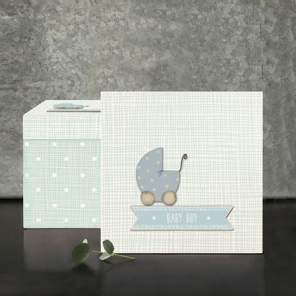 Baby Boy Wooden Keepsake Box