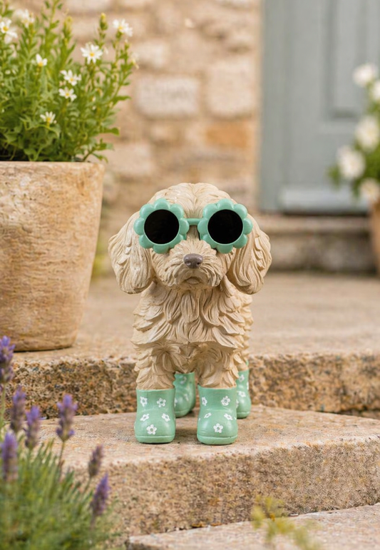 Cockapoo Dog Garden Ornament