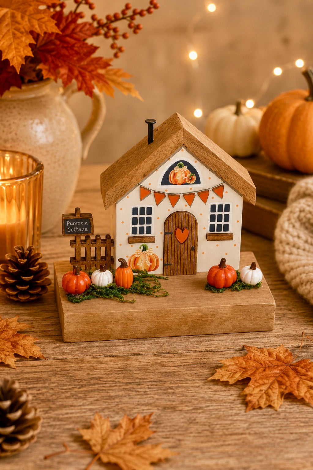 Pumpkin Cottage House Ornament