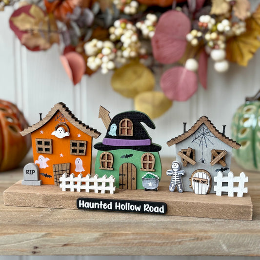 Halloween Haunted House Block Ornament