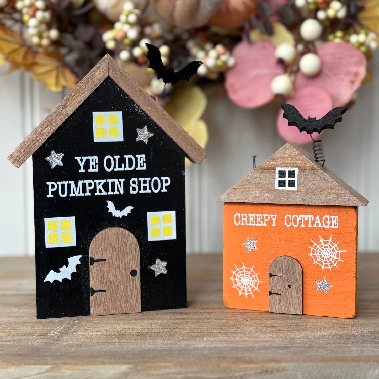 Wooden Halloween House Decorations