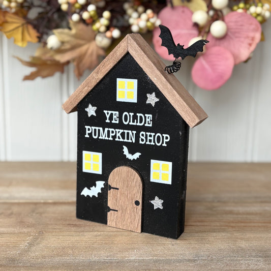 Wooden Halloween House Decorations