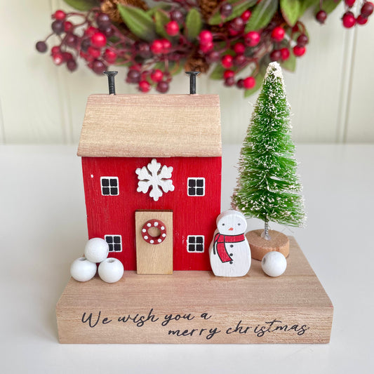 Christmas Snowman House Blocks