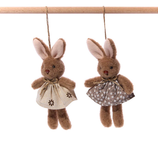 Bunny Rabbit in Dress Hanger Decorations