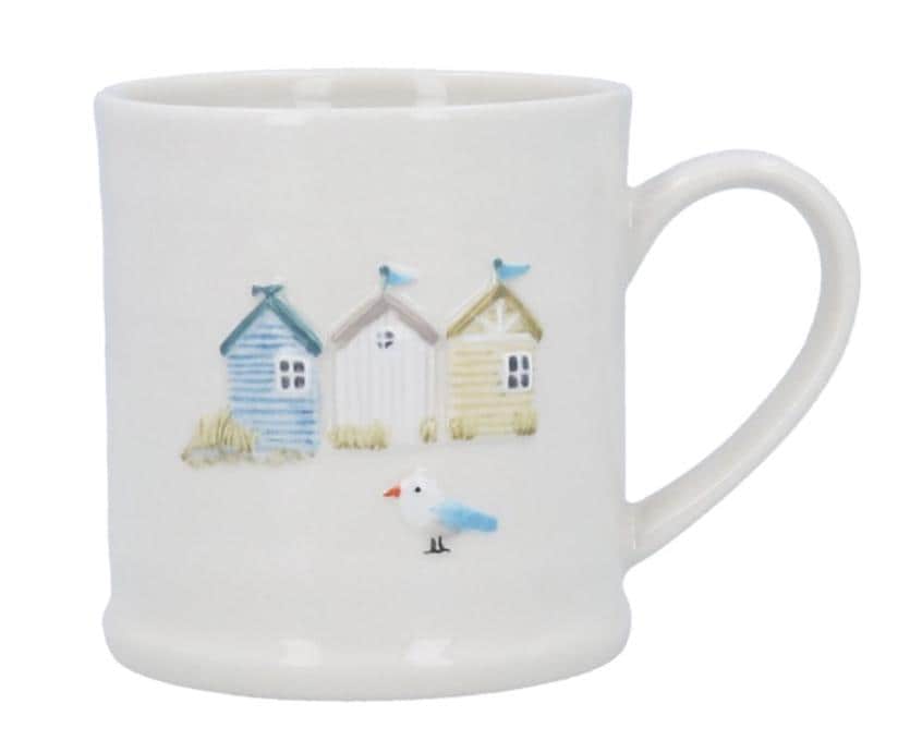 Embossed Stoneware Mugs
