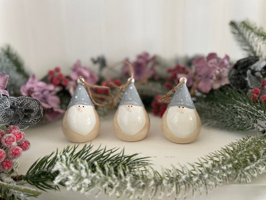 Set of Three Spotty Hat Gonk Tree Hangers