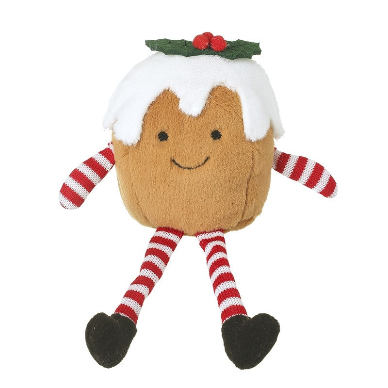 Plush Christmas Pudding Shelf Sitting Ornament
