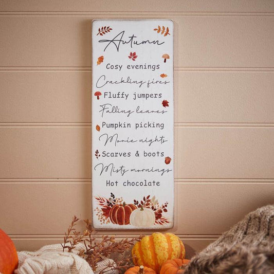 Cosy Autumn Evenings Plaque Ornament