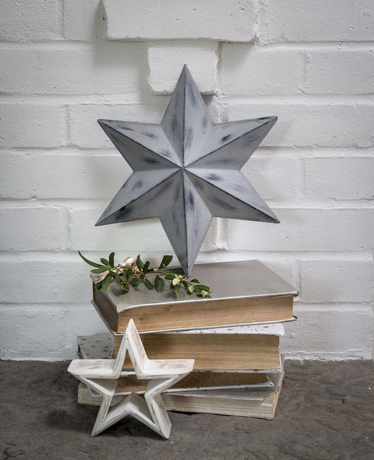 Grey Wall Barn Star
