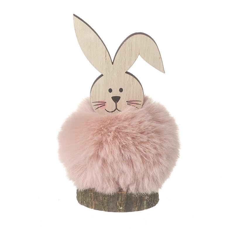 Fluffy Easter Bunny Rabbit Pom Pom Ornaments