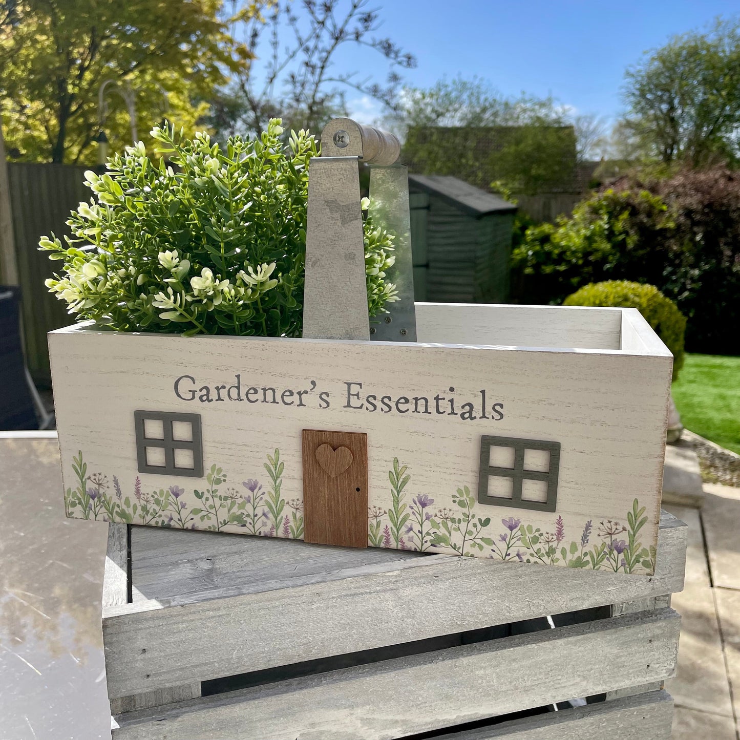 Wooden Garden Trug Basket | Gardeners Tools Trug