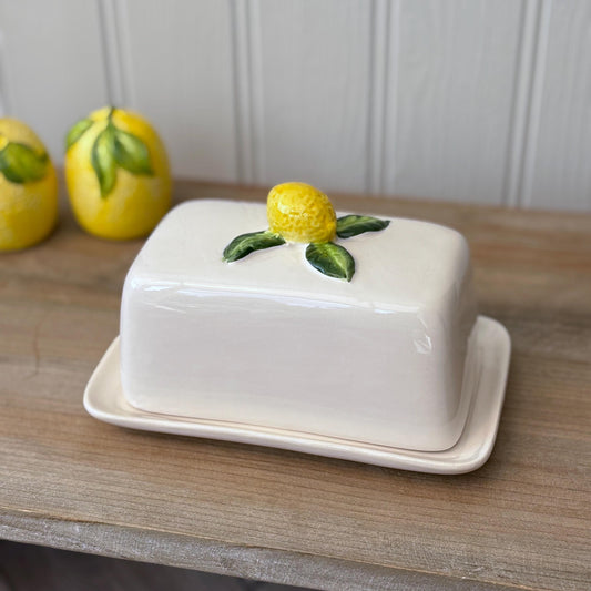 Ceramic Lemon Butter Dish