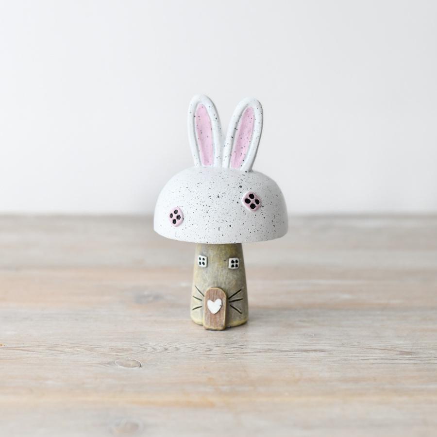 Easter Bunny Mushroom Toadstool Ornament