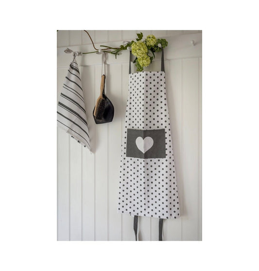 Polka Dot Heart Apron