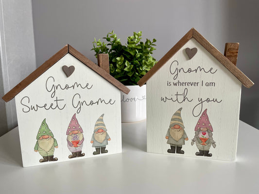 House Shaped Gnome Ornaments