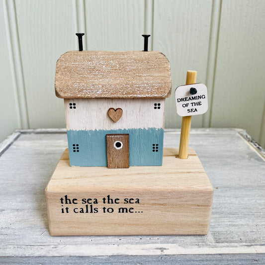 Rustic 'The Sea Calls To Me' Beach House Ornament