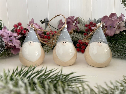 Set of Three Spotty Hat Gonk Tree Hangers