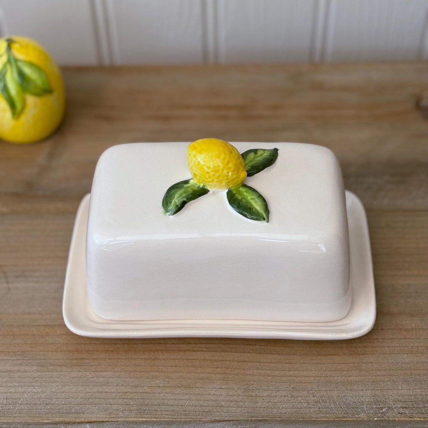 Ceramic Lemon Butter Dish