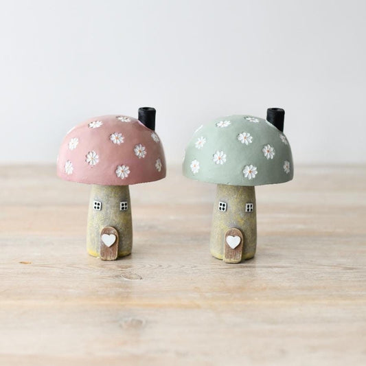 Spring Mushroom Toadstool House Ornaments