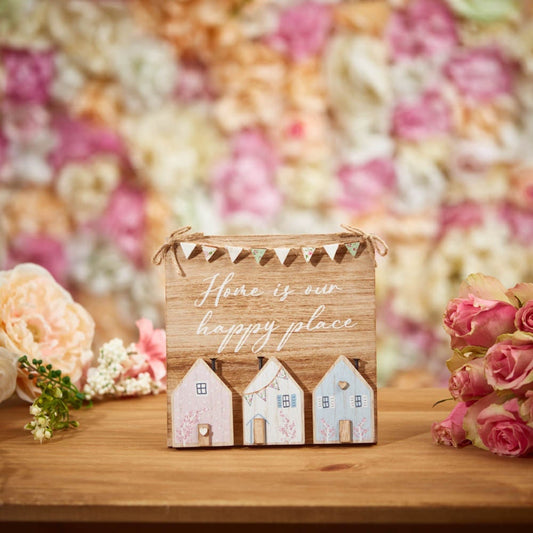 Home is Our Happy Place House Plaque Ornament