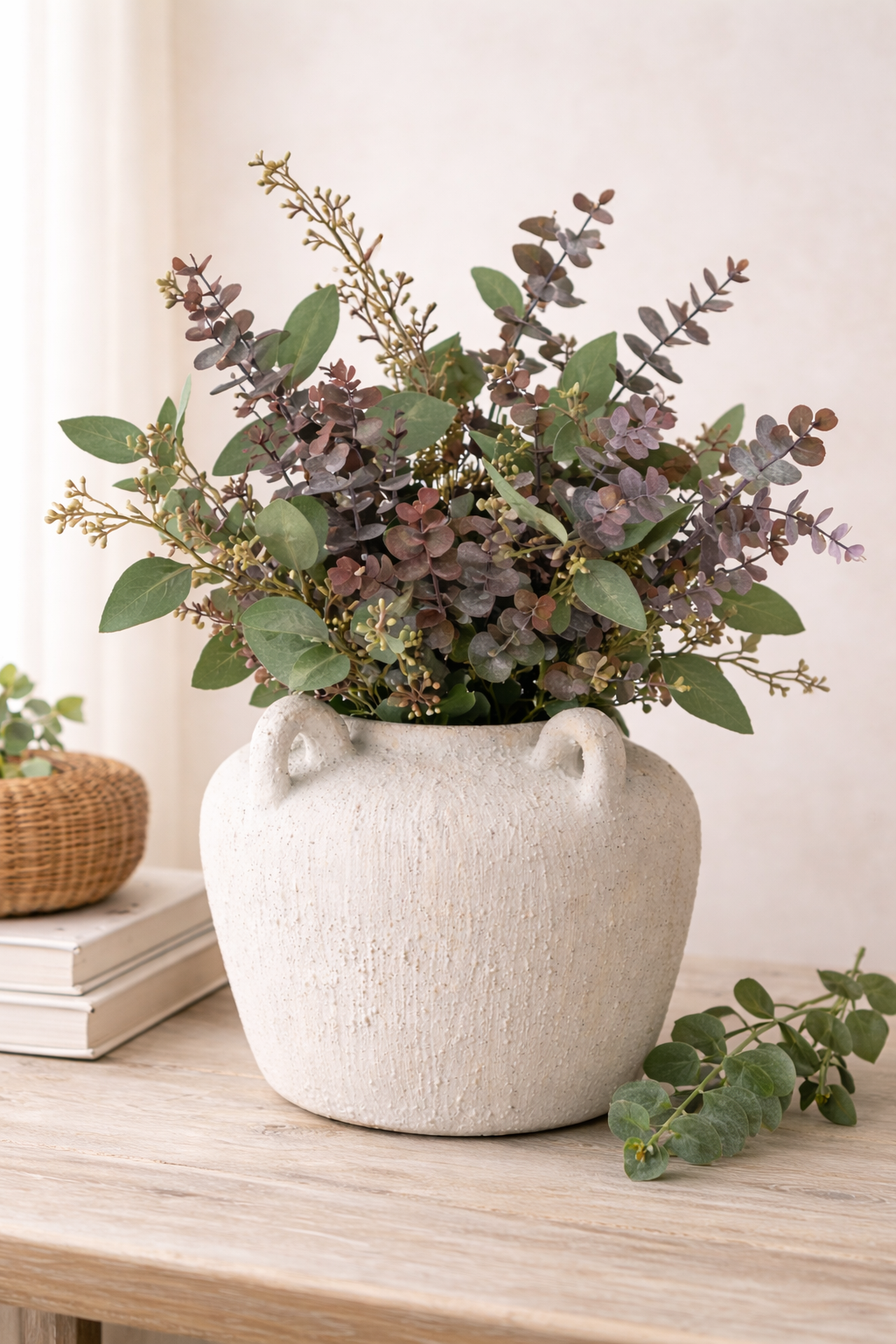 Decorative Urn Vase with Handles