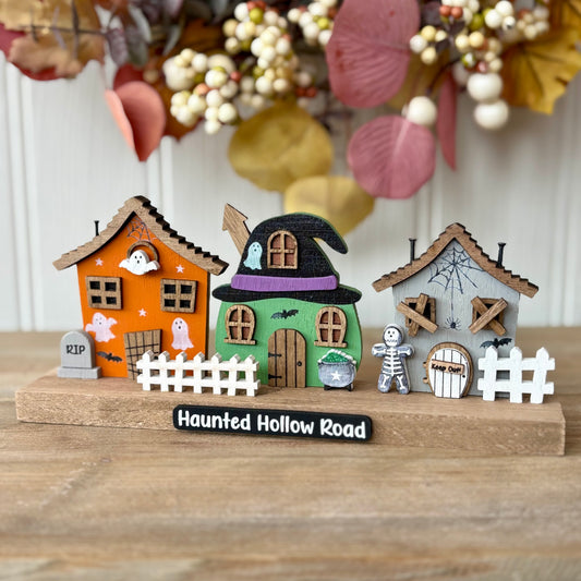 Halloween Haunted House Block Ornament