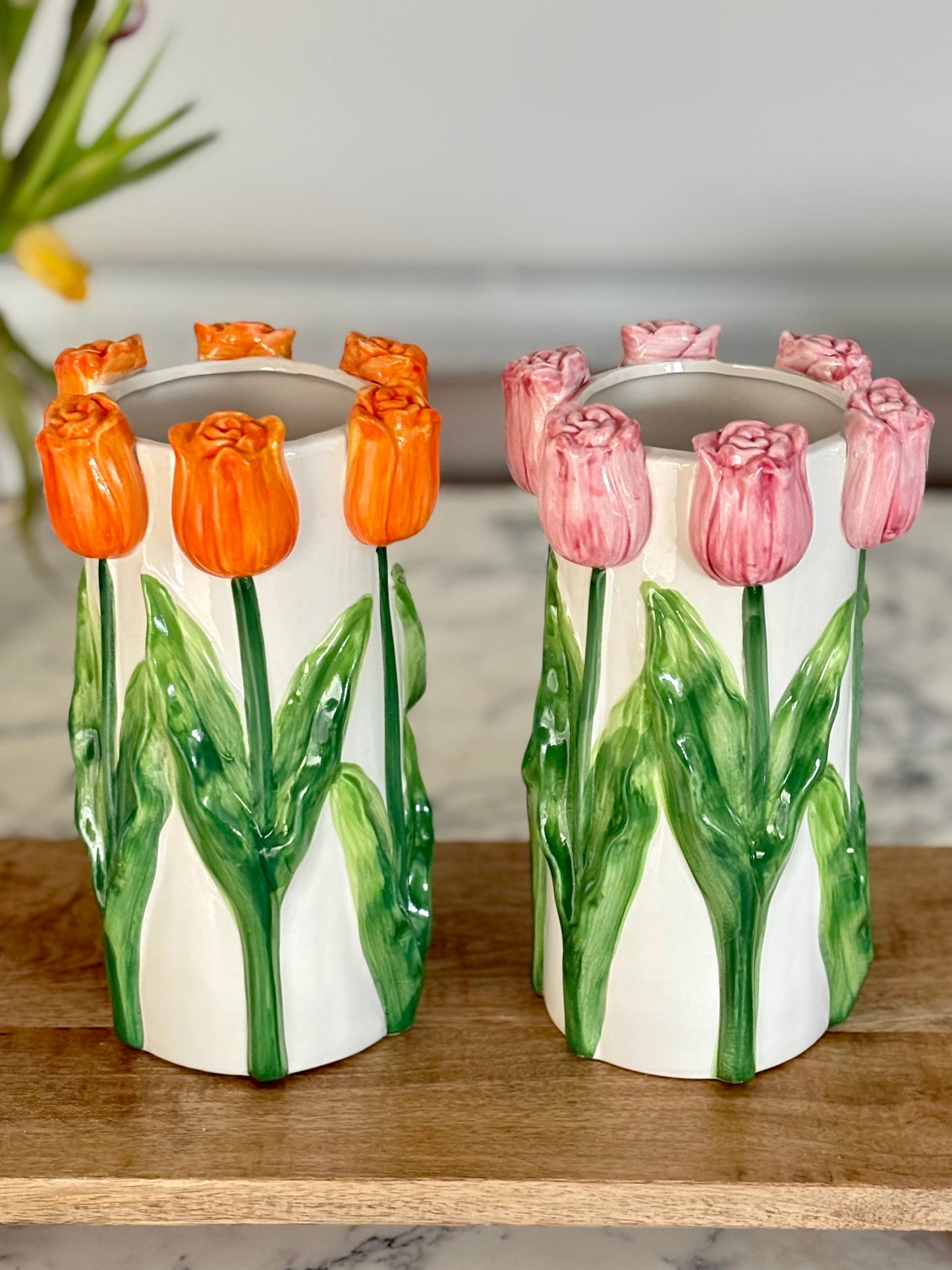 Ceramic 3D Decorative Tulip Vase