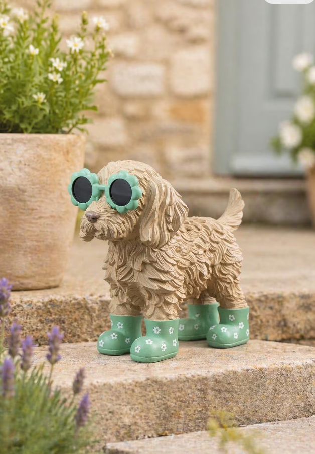 Cockapoo Dog Garden Ornament