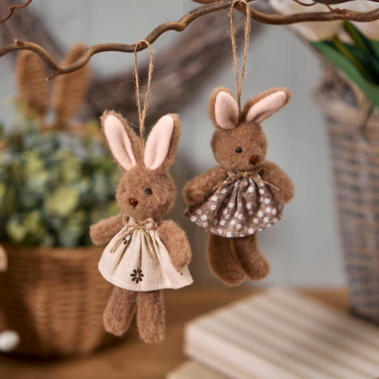 Bunny Rabbit in Dress Hanger Decorations