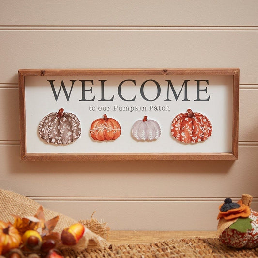 Welcome to Our Pumpkin Patch Autumn Sign
