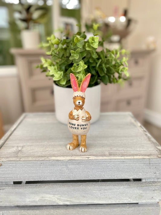 Some Bunny Loves You Easter Egg Rabbit Ornament