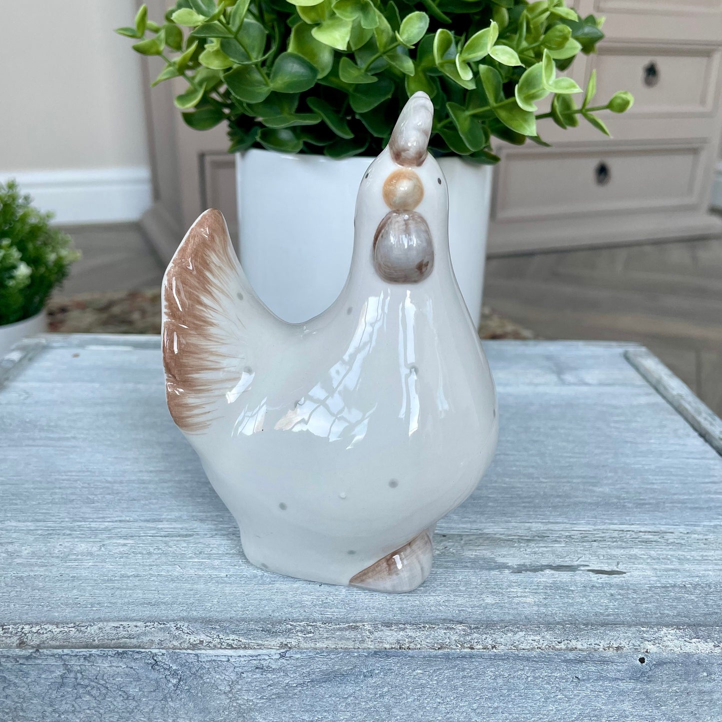 Ceramic Dotty Chicken Ornaments