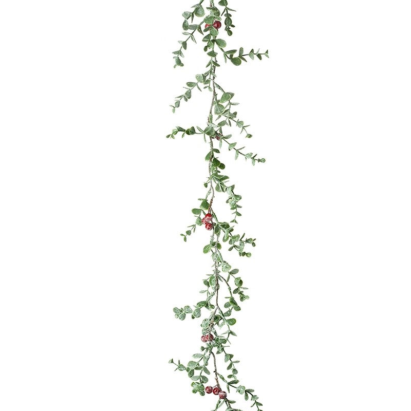 Christmas Frosted Red Berry Garland