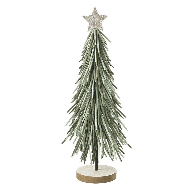Felt Long Leaf Christmas Tree Ornaments